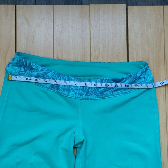 Lululemon Aqua Blue Yoga Athletic Gym Long Pants - Picture 5 of 7